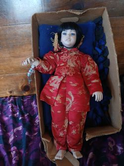 Chinese porcelain  doll