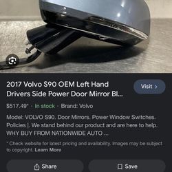 Volvo S90 Oem Driver side Mirror