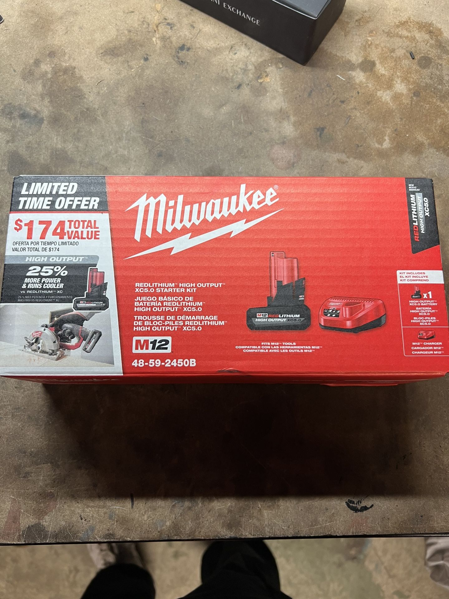 Milwaukee m12 5.0 battery and charger