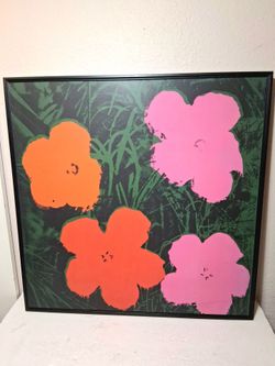 Andy Warhol Pop Art Print "4 Flowers" from Wynn Hotel (Harmon & Pecos)