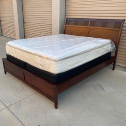 Cal King Bed Frame With Mattress 