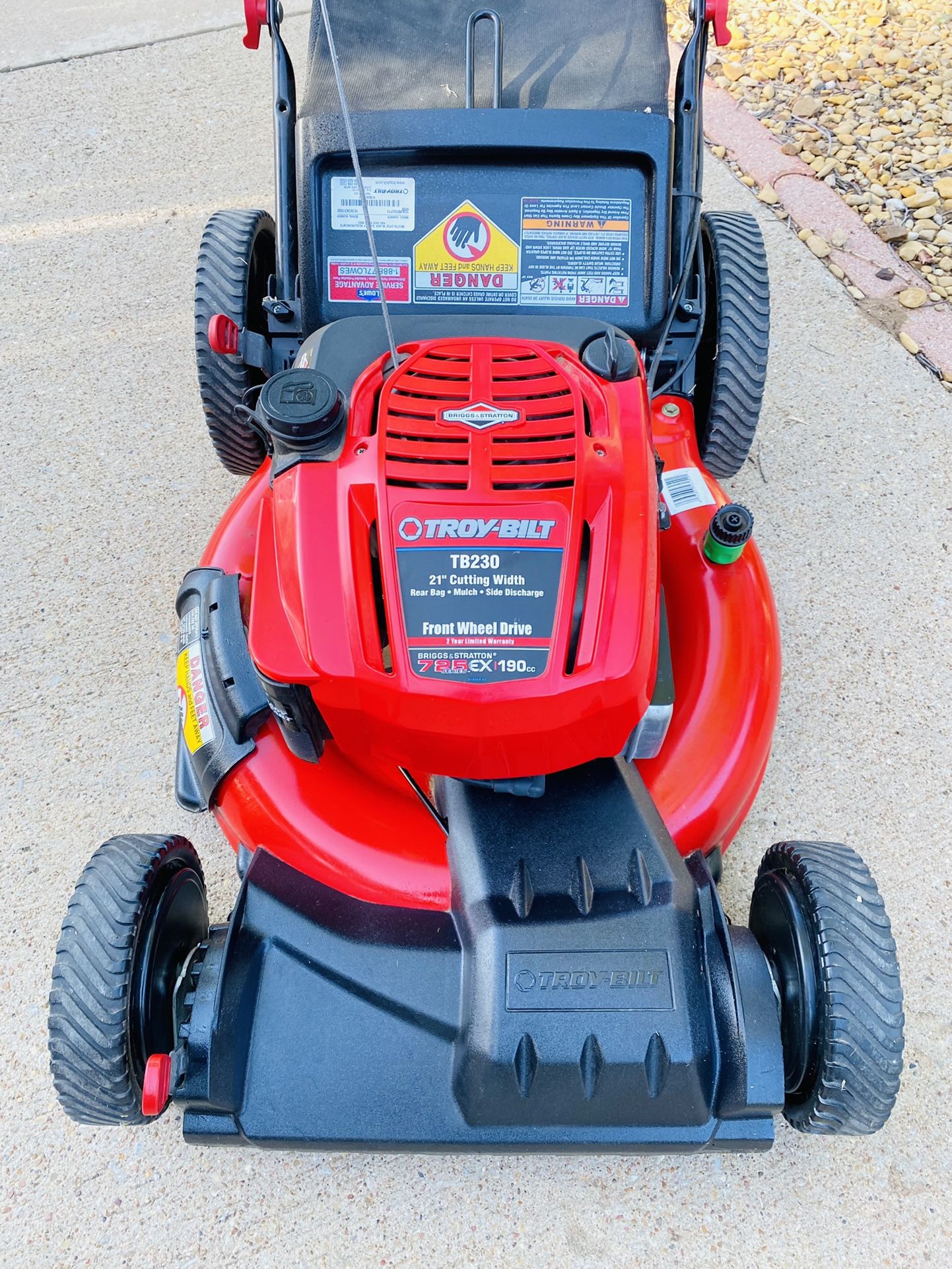 Electric Start Troy Bilt Self Propelled Mower Troy Bilt TB230 21