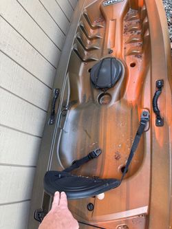Pair of matching sit on kayaks