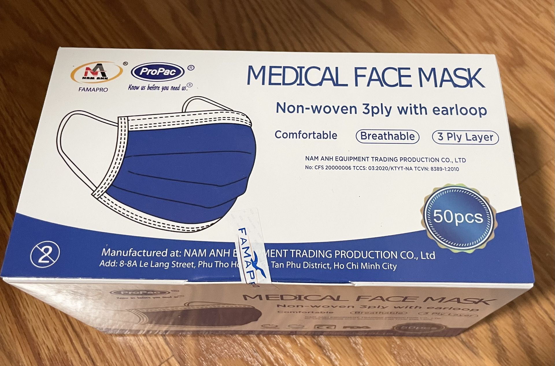 Disposable Face Mask 3 Ply - Medical