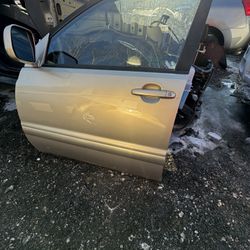 Front Driver Side Complete Door 2007 Toyota Highlander 
