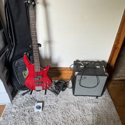 Bass Guitar and Gear Set