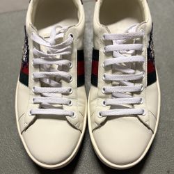 Gucci Ace Sneakers – Three Cats Embroidery – Size 10 (US) – Made in Italy
