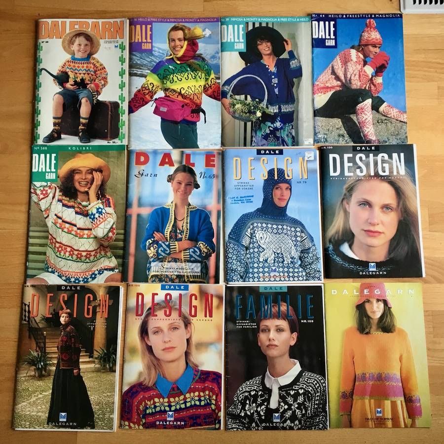 Large Lot 12 Dale of Norway Knitting Pattern Books