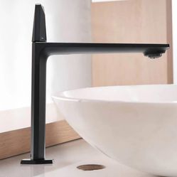 Vessel Sink Faucet Single-handle Bathroom Faucet black And Nickel  F45 BI $40