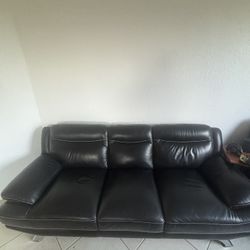 Black Leather Couches 
