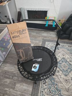 Jumpzylla Fitness 40in Mini Trampoline with Handlebar