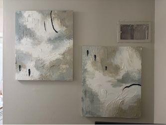 Art - 2 textured canvases