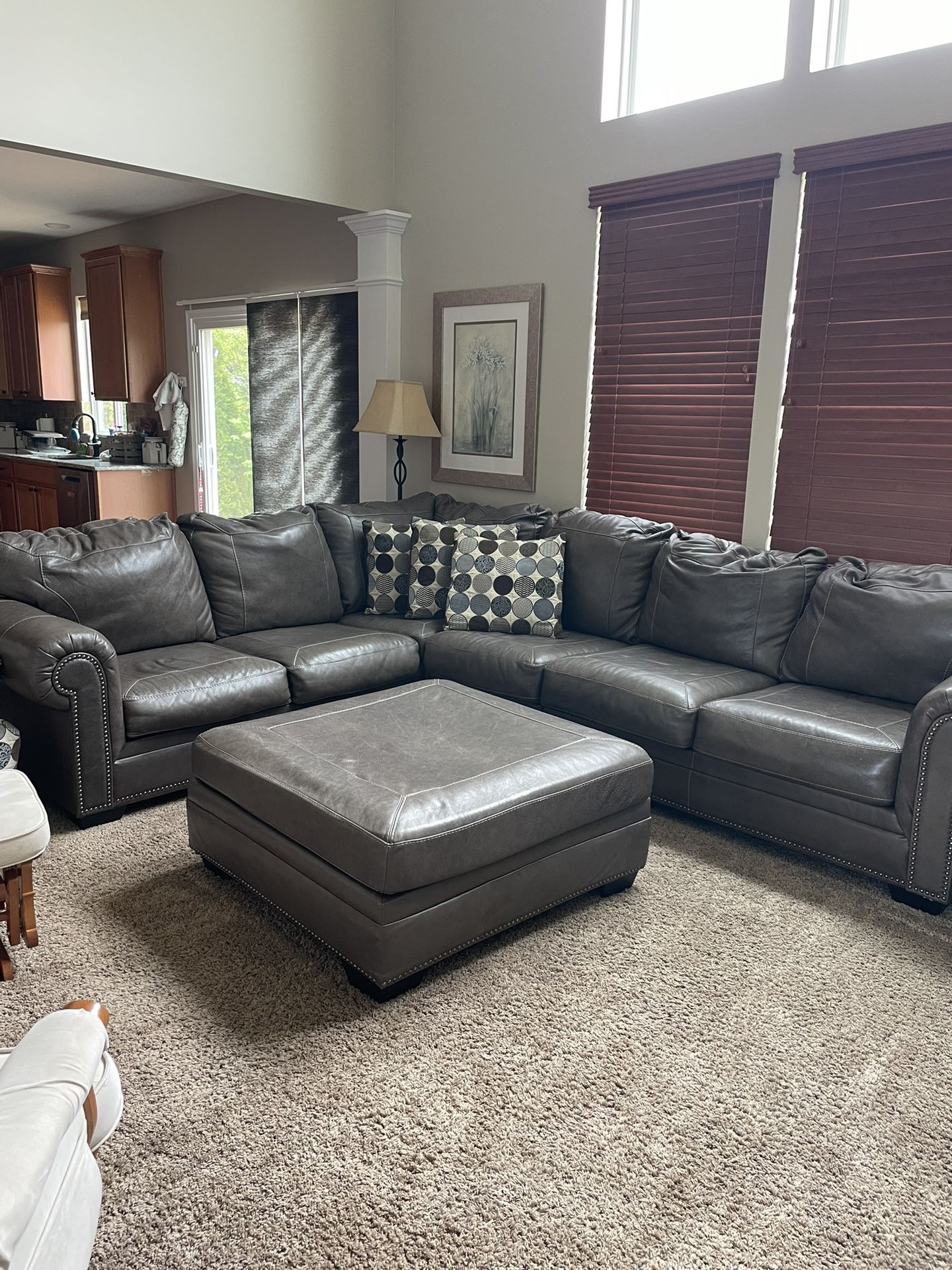 Sectional With Ottoman AND Chair