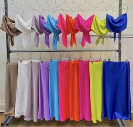 SATIN SKIRT SETS