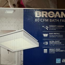 Broan 80 CFM bath fan 