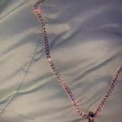 Moissinite Ace Pendant With Chain