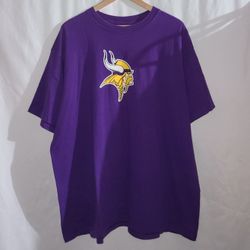 Reebok Vikings 4 Favre Purple Short Sleeve Shirt Size 2XL