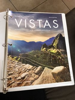 Vistas introducciòn a la lengua española sixth edition volume2 lessons 6-12 by Blanco | Donley
