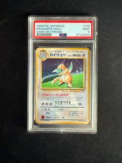 Pokemon Japanese Game Boy Promo Dragonite PSA 9 Mint 1998