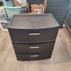Brown Plastic Drawers