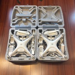 TWO DJI PHANTOM 4 - 4K 