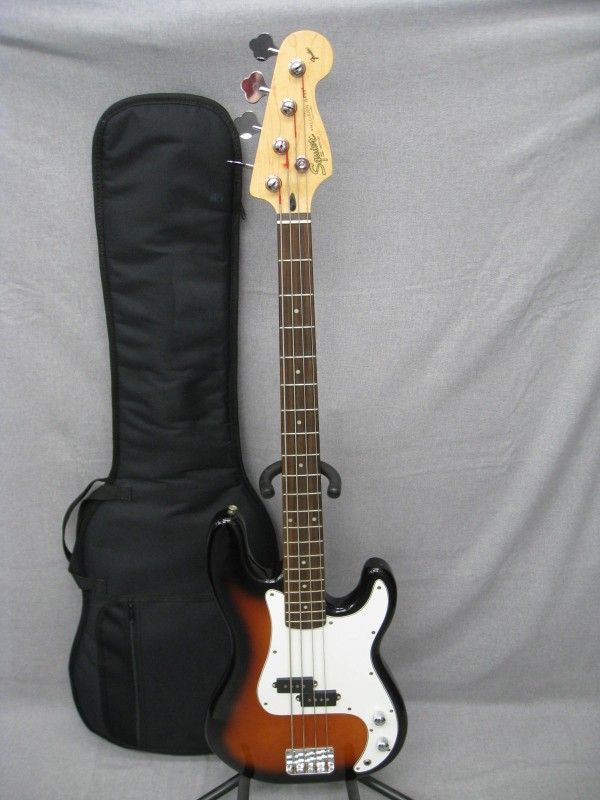1997 Squier Precision Bass 4 String Electric Bass Guitar Sunburst