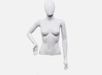 Female Mannequin Torso With Arms Hands Head & Stand