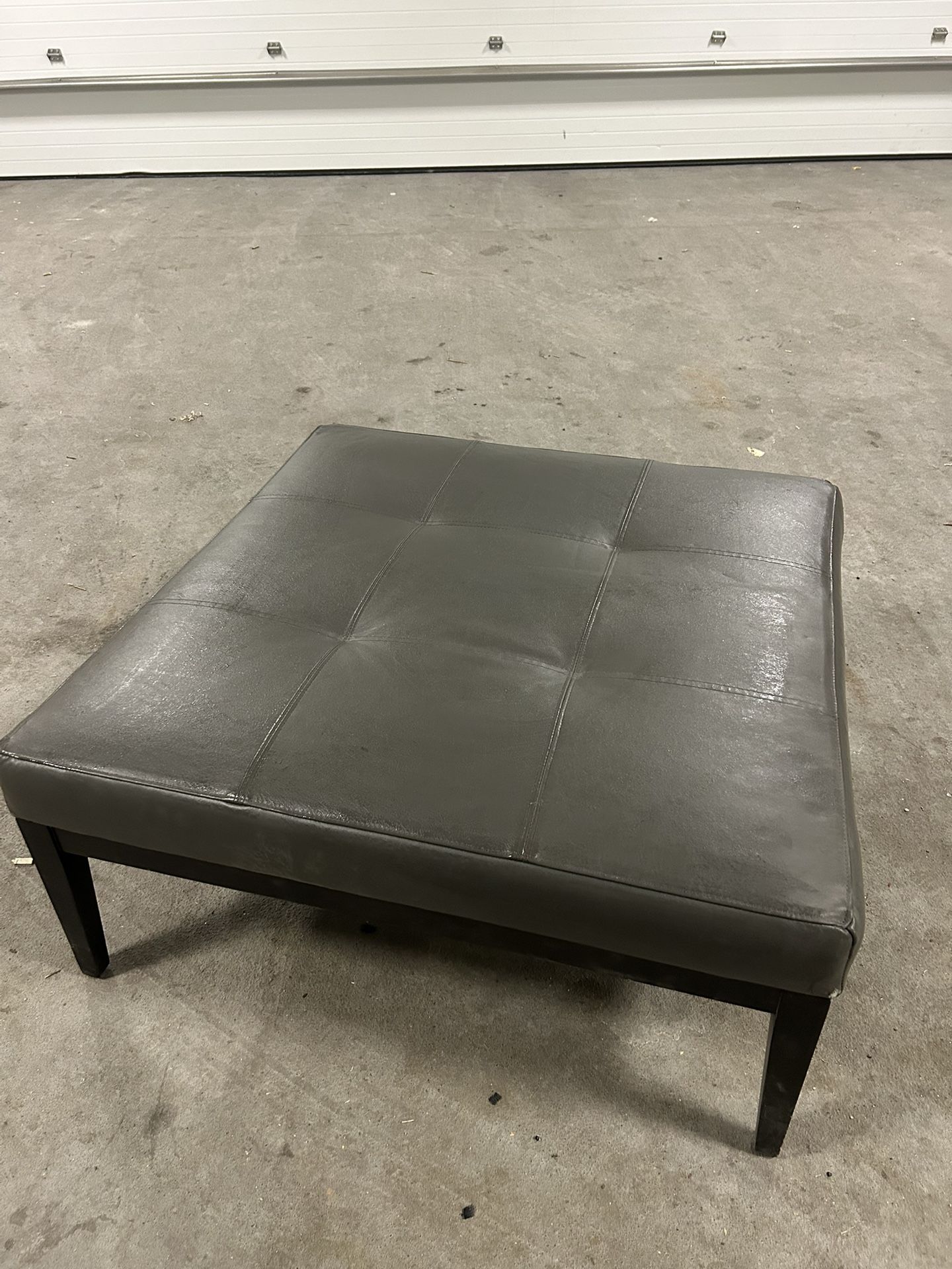 Leather Ottoman Coffee Table
