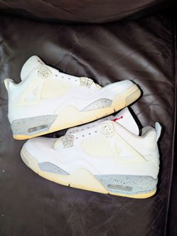 Nike Air Jordan 4 Retro OG "White Oreo" Sz 9 Mens