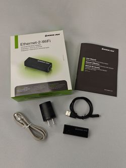IOGEAR Ethernet to WiFi Adapter GWU637 - Full Kit - Works Great