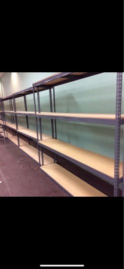Stock Supply Storage Rack Shelving 96x18 4 Tier Shelves Similar To Uline And Grainger Delivery Available