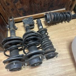 2015-17 Wrx Sti Oem Coilovers With Eibach Lowering Springs Installed