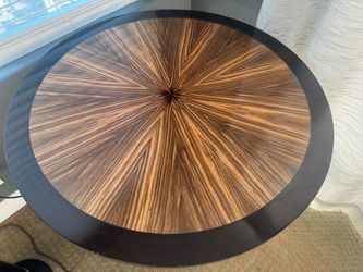 Zebrawood circular table