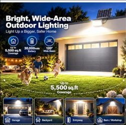 NEW XL SOLAR FLOOD LIGHT OUTDOOR