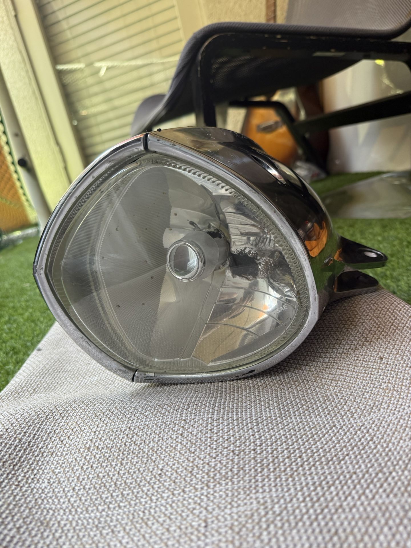 Chrome Motorcycle Headlight