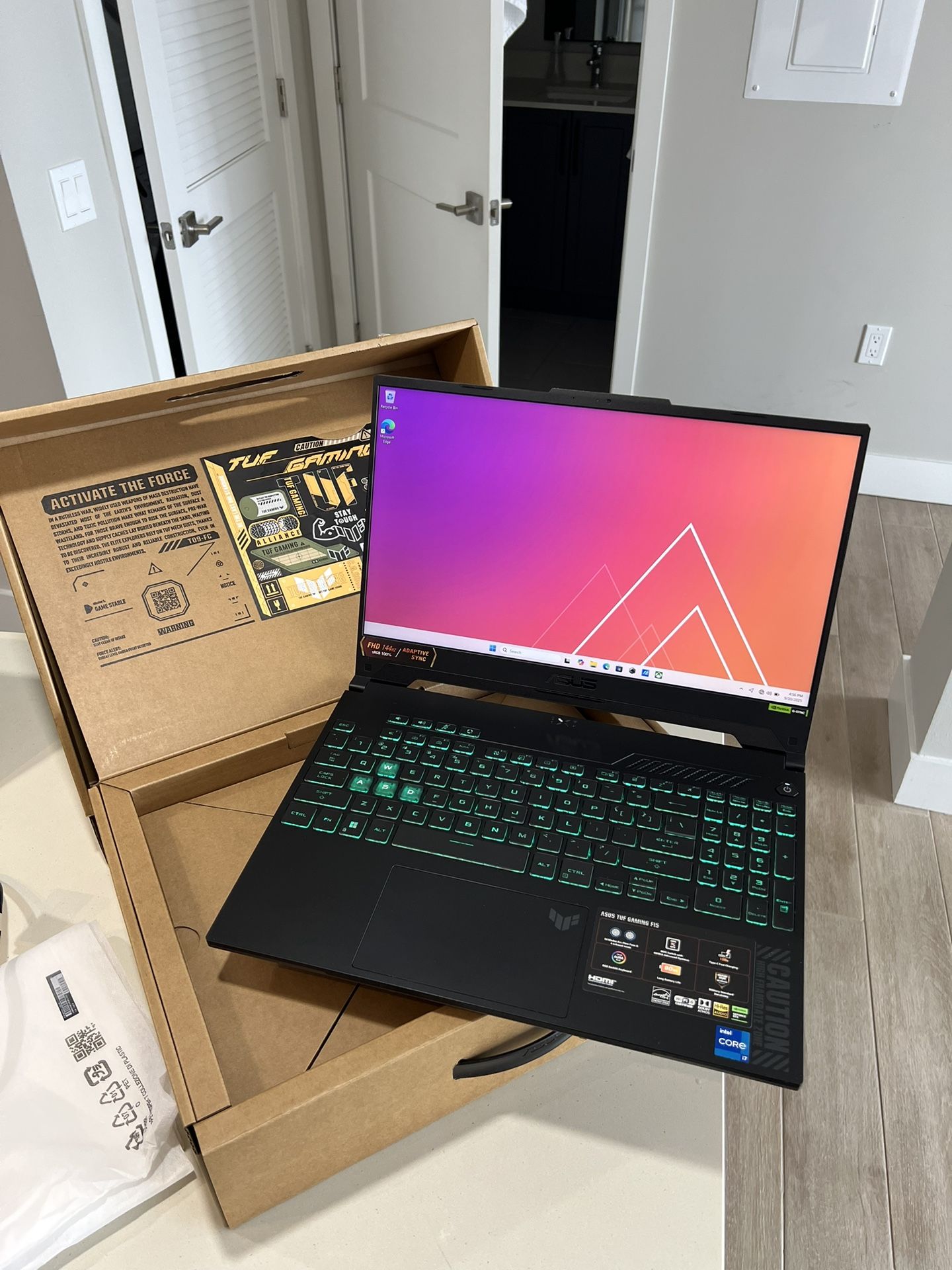 ASUS TUF Gaming F15 Laptop • Nvidia RTX 4060 + Core i7-13620H • RAM 16GB • SSD 1TB • With BOX