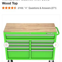  Husky 46 in. W x 18 in. D 9-Drawer Gloss Green Mobile
