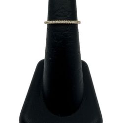 10k Solid Yellow Gold Genuine Diamond Ring