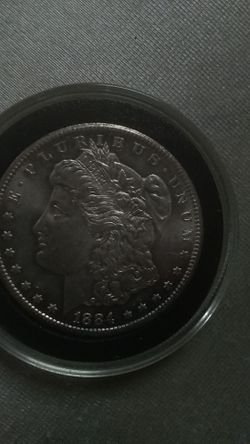 1884 Carson City Morgan silver dollar. Ms63