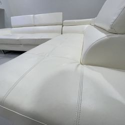 Modern White Sectional Sofa 