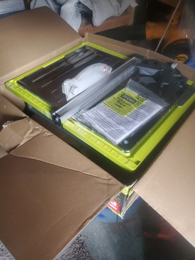 ryobi 7 inch wet tile saw