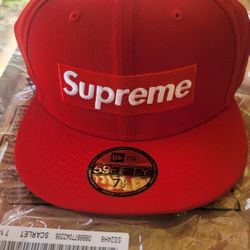 Supreme Red Box Logo Hat 71/2