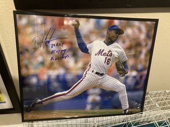 Dwight Gooden 16x20  W/inscriptions 