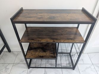 Kitchen counter and shelves