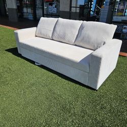 Brand New Sofa Pull Out Bed Beige Corduroy $399