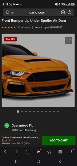FORD MUSTANG CARBON FIBER LIP