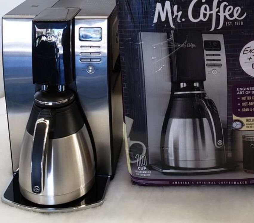 Mr coffee thermal programmable 10 cup coffee maker like new excellent working condition open box never used