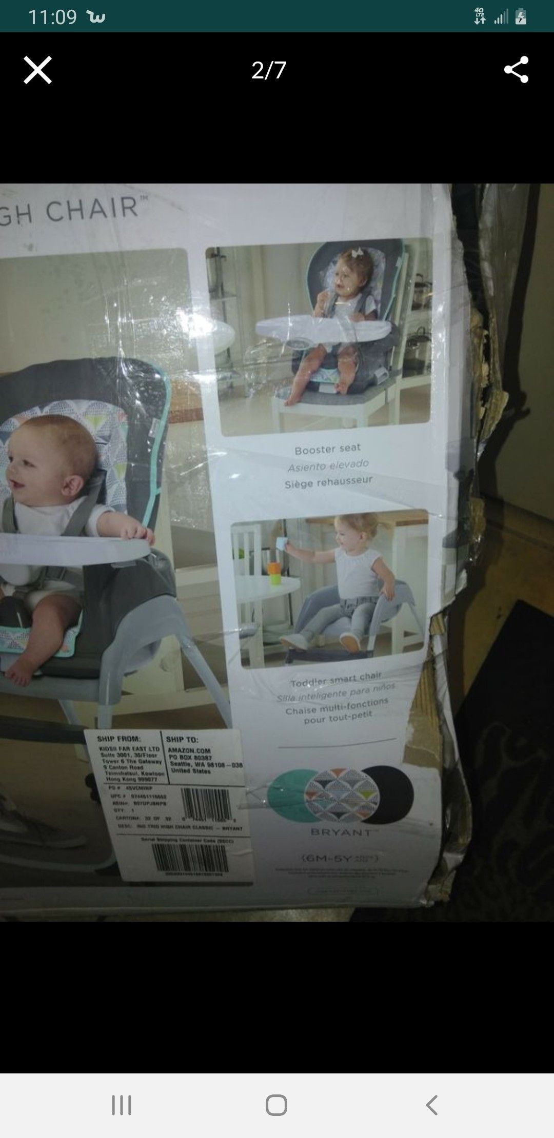 Ingenuity 3 in 1 high chair