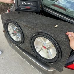 Kicker Subwoofer And Pioneer Amp 