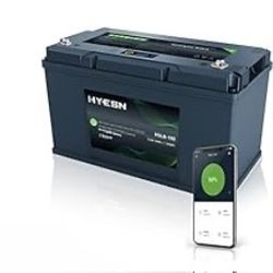  ECO-WORTHY Smart 12V 100AH Lithium Battery with Self-Heating